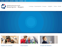 Tablet Screenshot of kreishandwerkerschaft-opr.de